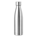 BELO BOTTLE Double wall bottle 500ml Flat silver