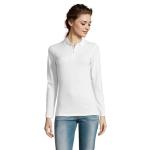 PERFECT LSL WOMEN PERFECT DAMEN LSL POLO  180, weiß Weiß | L