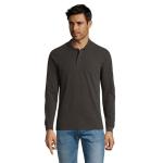 PERFECT LSL MEN PERFECT MEN LSL POLO 180g, anthracite Anthracite | L