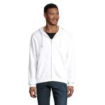 SPIKE MEN ZIP HOODIE SWEAT, white White | L