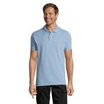 PERFECT MEN Polo 180g, sky blue pique Sky blue pique | L