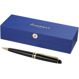 Waterman Expert ballpoint pen (blue ink) Black/gold