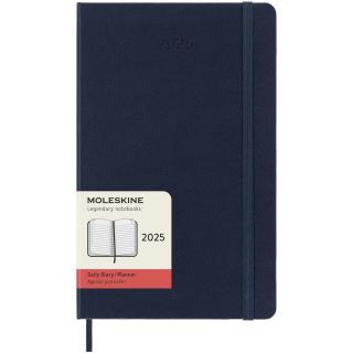 Moleskine hard cover 12 month L daily planner Sapphire