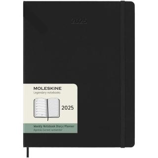 Moleskine Hardcover 12 Monate Wochenkalender XL Schwarz