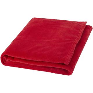 Bay Plaid-Decke aus extraweichem Coral-Fleece Rot