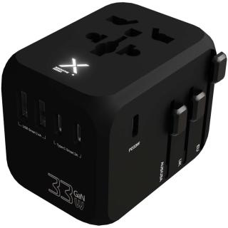 SCX.design T16 universal travel adapter Black