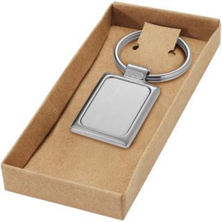 Sergio rectangular metal keychain 
