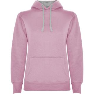 Urban Kapuzenpullover für Damen, Hellrosa, Grau meliert Hellrosa, Grau meliert | L