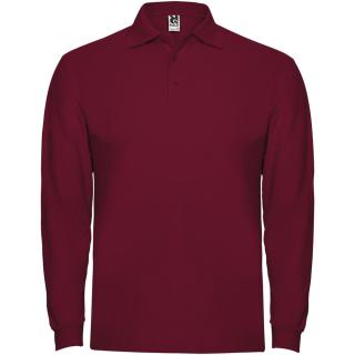 Estrella long sleeve men's polo, garnet Garnet | 3XL