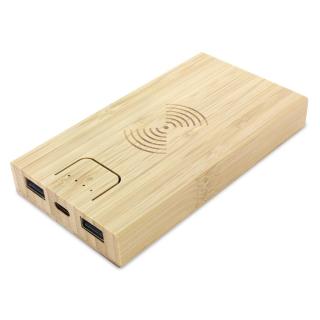 Powerbank Bamboo with Wireless Charger EXPRESS 