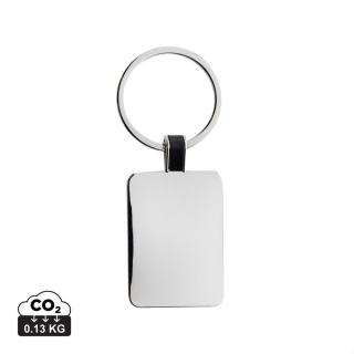 XD Collection RCS recycled zinc alloy rectangle keyring 