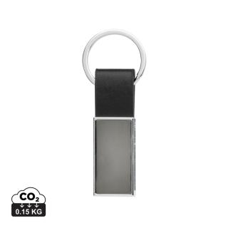 XD Collection Luxury PU keychain RCS recycled zinc alloy 