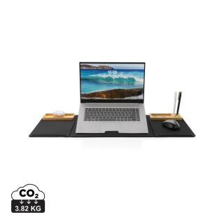 XD Xclusive Impact AWARE RPET Foldable desk organizer with laptop stand 