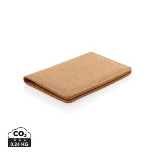 XD Collection Kork RFID Passport-Cover Braun