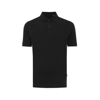 Iqoniq Yosemite Piqué-Poloshirt aus recycelter Baumwolle, schwarz Schwarz | XS