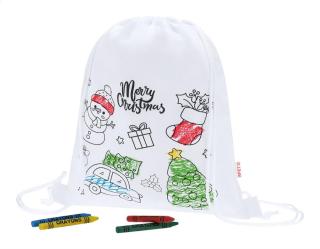 Taky colouring Christmas drawstring bag 