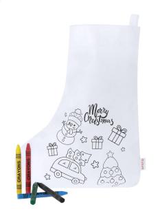 Mordy colouring Christmas stocking White