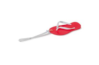 Luggage tag slipper Red