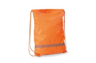 Drawstring bag reflective Orange