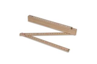 Folding ruler wood 2m premium natural 