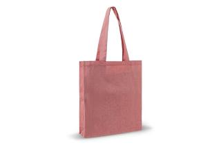 Shopping bag recycled cotton 38x42x10cm Red