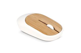 Travel Mouse R-ABS & bamboo White