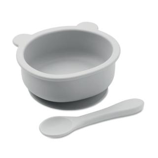 MYMEAL Silicone spoon, bowl baby set 