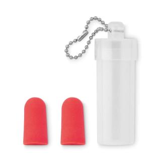 BUDS TO GO Earplug set in plastic tube Red