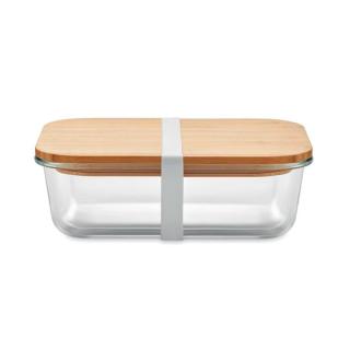 TUNDRA LUNCHBOX Lunchbox Glas mit Bambus 