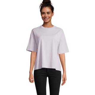 BOXY WOMEN T-SHIRT OVERSIZE, Lilac Lilac | M