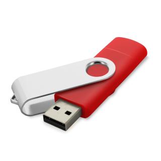 USB Stick Clip micro Rot | 128 GB