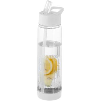 Tutti frutti 740 ml Tritan™ Sportflasche mit Infuser Transparent weiß