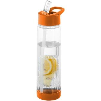 Tutti frutti 740 ml Tritan™ Sportflasche mit Infuser Transparent orange