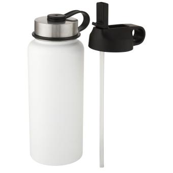 Supra 1 L copper vacuum insulated sport bottle with 2 lids White