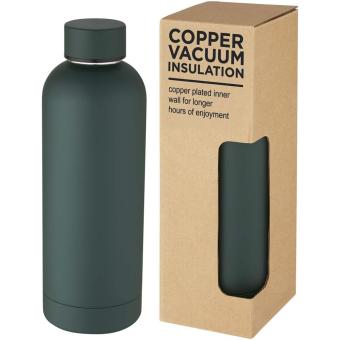 Spring 500 ml copper vacuum insulated bottle Green