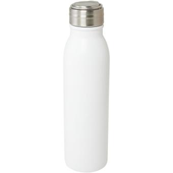 Harper 700 ml RCS certified stainless steel water bottle with metal loop White