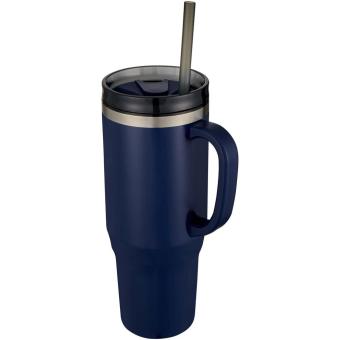 Melbourne 1200 ml RCS certified insulated tumbler with straw Navy