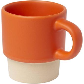 Olympia 130 ml stackable expresso cup with clay bottom Orange