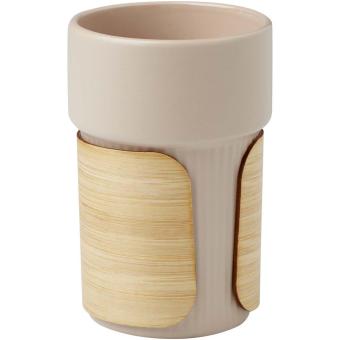 Fika 340 ml tumbler with bamboo sleeve Oatmeal