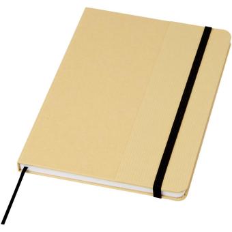 Nelida A5 recycled cardboard hard cover notebook Black