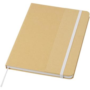 Nelida A5 recycled cardboard hard cover notebook White