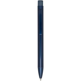 Beatriz recycled brass ballpoint pen Aztec blue