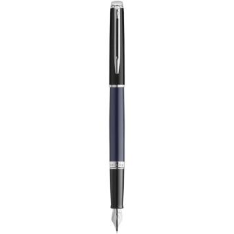 Hemisphere colour blocking fountain pen with palladium trim, blue Blue,black