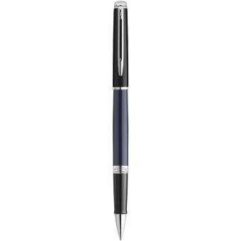 Hemisphere colour blocking rollerball pen with palladium trim, blue Blue,black