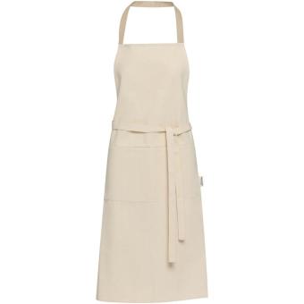 Nia 200 g/m² recycled cotton apron Oatmeal