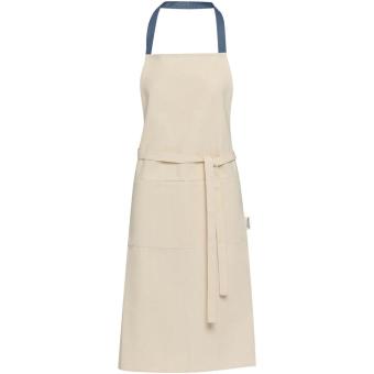 Nia 200 g/m² recycled cotton apron Skyblue