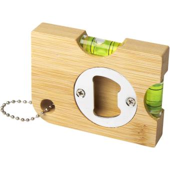 Levo bamboo bottle opener with level Nature