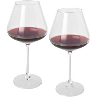 Rosso 2-piece wine glass set Transparent