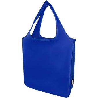 Ash RPET large foldable tote bag 14L Dark blue