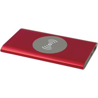 Juice 4000 mAh Typ-C kabellose Powerbank aus recyceltem Aluminium Rot